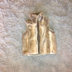 Faux fur vest